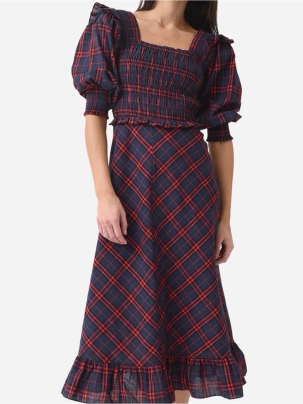 HUNTER BELL | ANNIE DRESS  Navy/Red - Sz. S